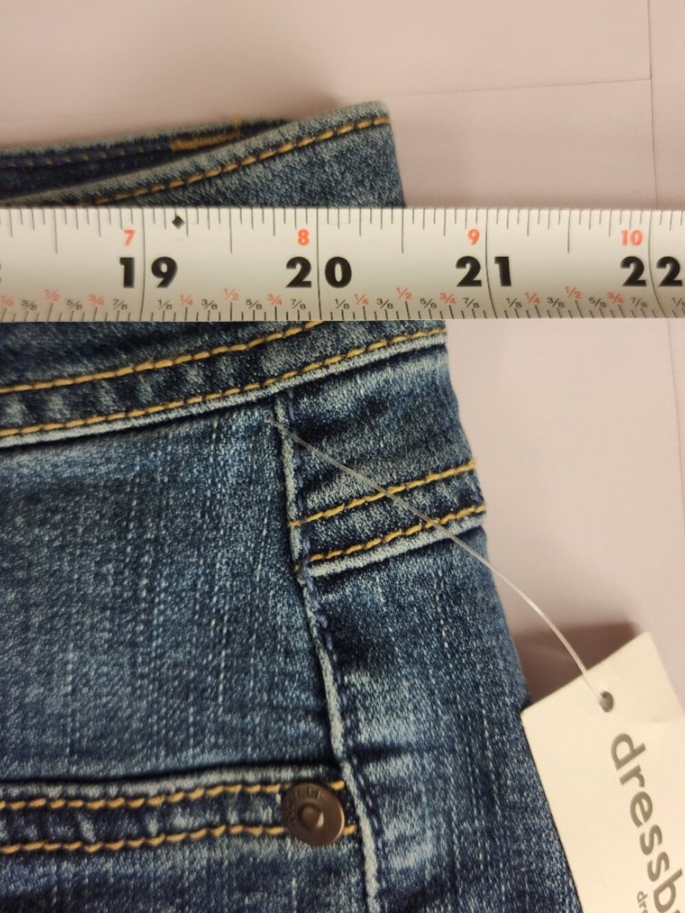Plus Size 20 Skinny Jeans Roz Ali Stretch Denim Mid Rise Ankle NWT Dressbarn - Picture 15 of 16